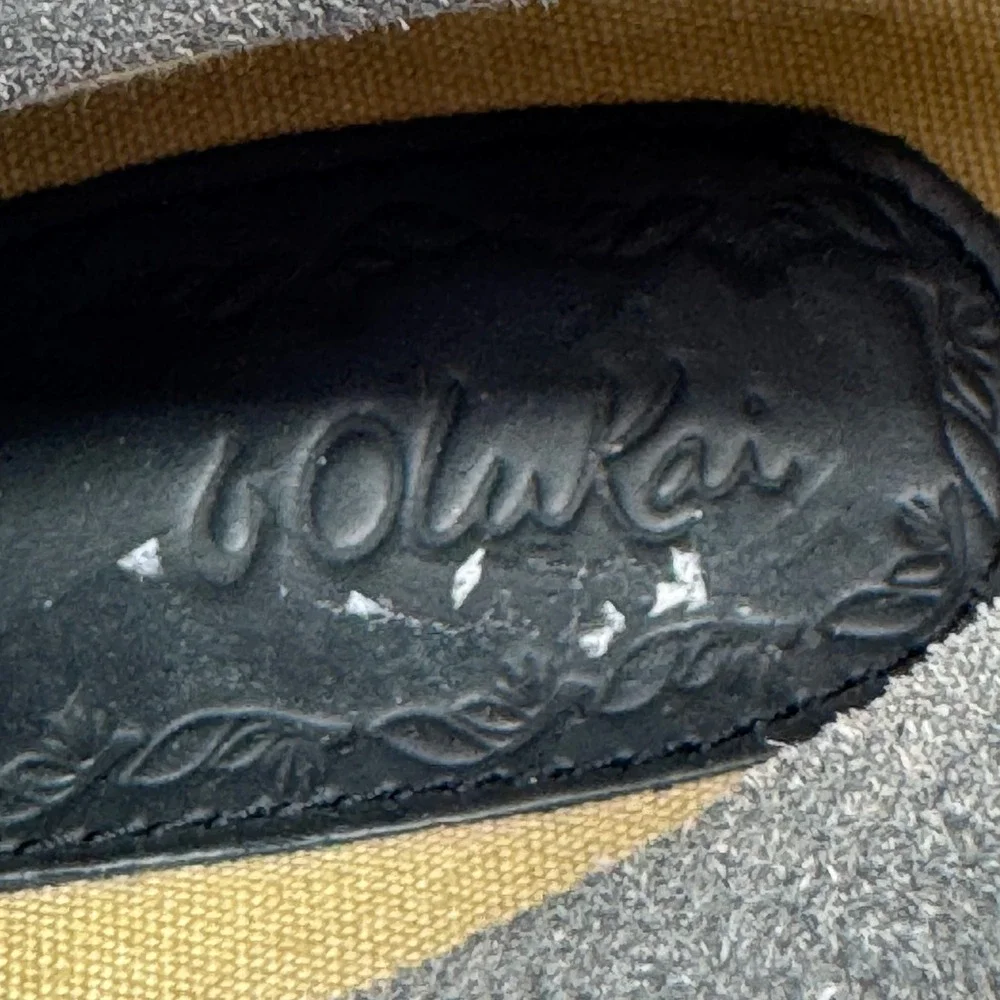 OluKai Ka Lae Shoes Mens 7 Black Leather Chukka Boots Grundge Gorpcore EU 37